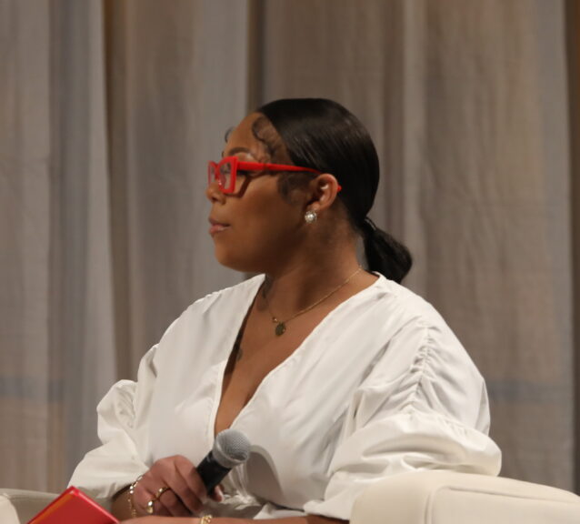 2 women at a Girls Inc event